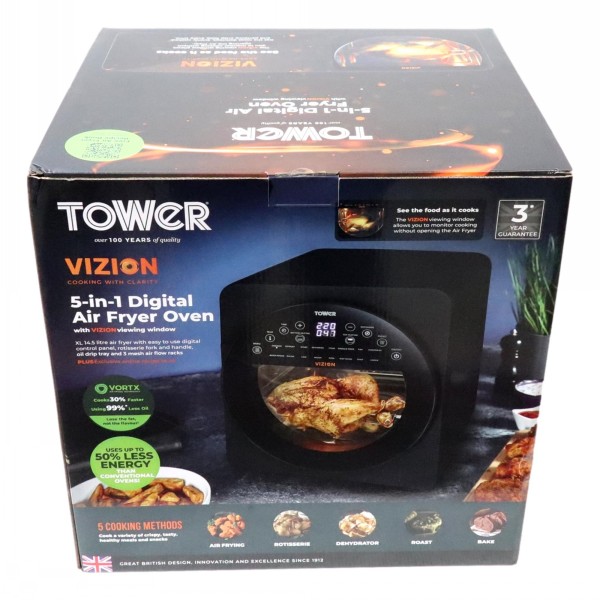 Tower Vortx 5 In 1 Digital Air Fryer 14.5 Litre Cambers Country Store